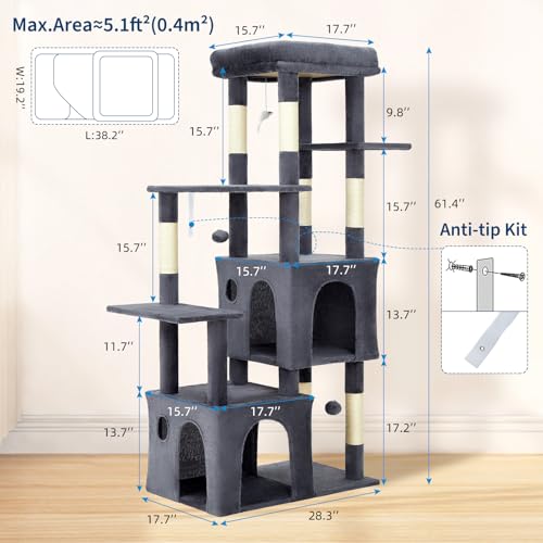 OUTLANE Pet Activity Structure in Dark gray, Dark Gray