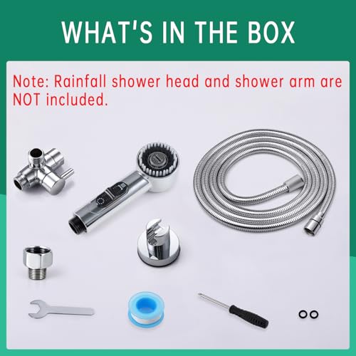 V-Frankness Showerhead in 118 Inches Hose, Polished Chrome