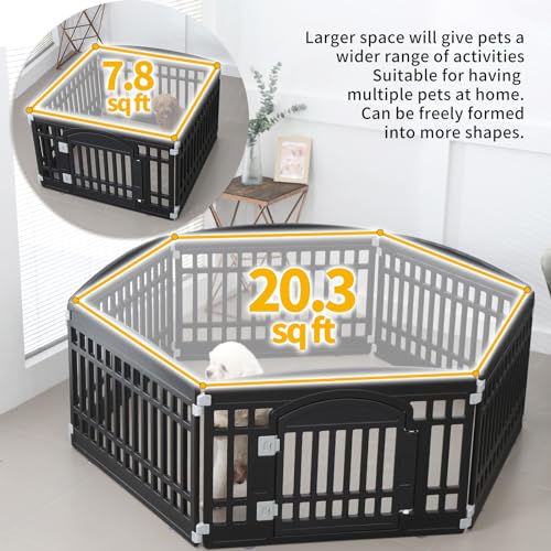 Gupamiga Pet Playpen in Black
