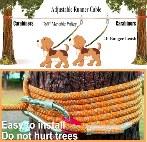 SIAELT Leash in 50Ft, Orange F2