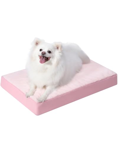KSIIA Pet Bed Mat in 23.0"L x 17.0"W x 3.0"Th, Pink