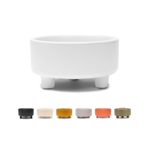 Waggo Pet Feeder in Small, White