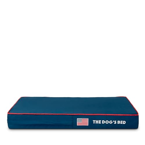 The Dog's Balls Pet Supplies in Small Spare Cover (4" Deep), Blue with Red Trim USA Flag