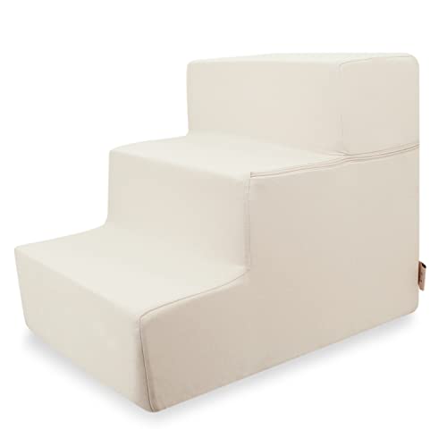 Best Pet Supplies Animal Stair in H: 16.5 Inches (Foldable), Ivory
