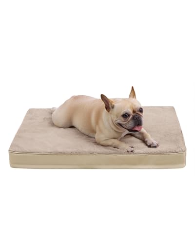 KSIIA Pet Bed Mat in 23.0"L x 17.0"W x 3.0"Th, Khaki