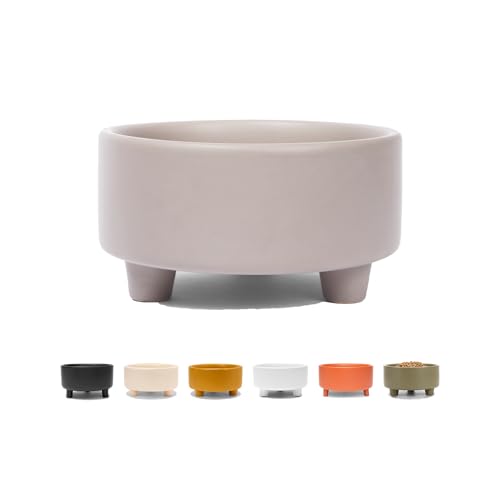 Waggo Pet Feeder in Small, Vintage Grey