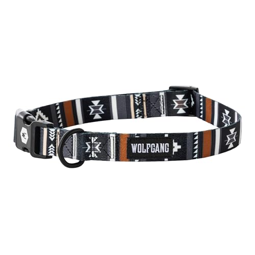 Wolfgang Man & Beast Animal Collar in Small (5/8 Inch x 8-12 Inch), NewMoon Print