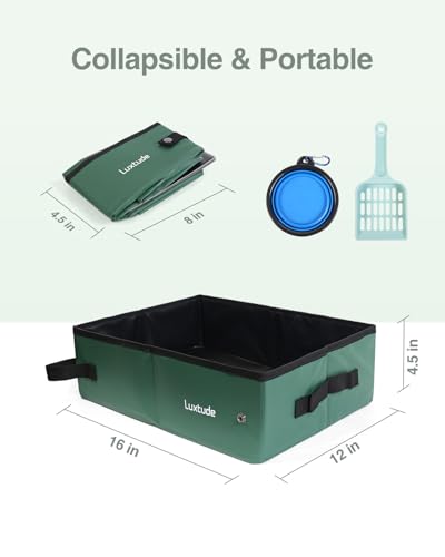 Luxtude Litter Box in Medium, Green