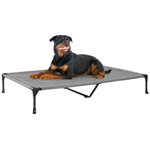 Veehoo Pet Bed Mat in 53.0"L x 37.0"W x 9.0"Th, Black Silver