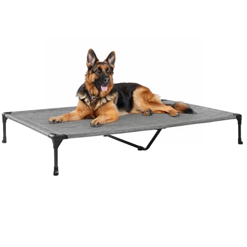 Veehoo Pet Bed Mat in 49.0"L x 33.0"W x 9.0"Th, Black Silver