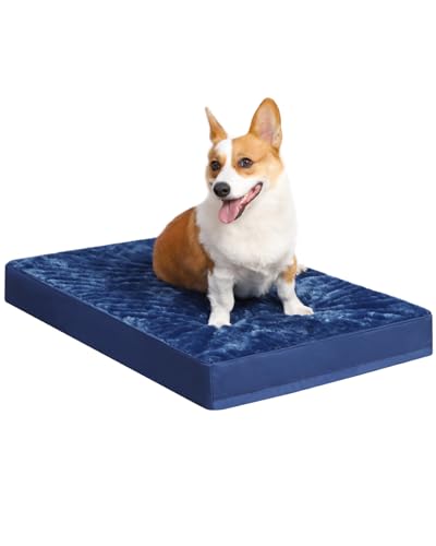 KSIIA Pet Bed Mat in 23.0"L x 17.0"W x 3.0"Th, Blue