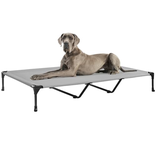 Veehoo Pet Bed Mat in 59.0"L x 37.5"W x 9.0"Th, Silver Gray