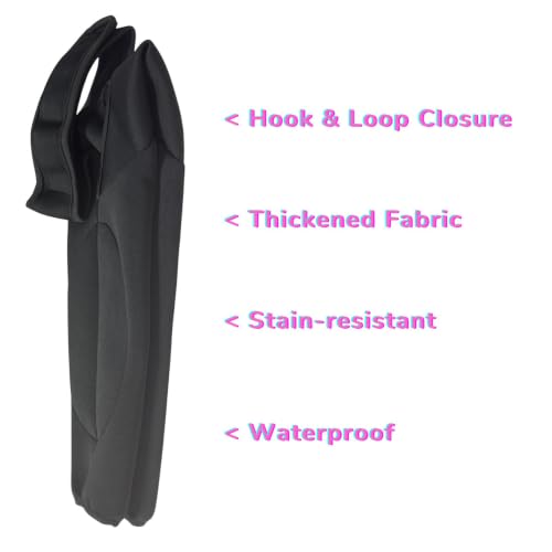 Harikaji Pet Supplies in L-Length 9'' Girth<8.2'', Black Waterproof (Pad Upgrade)