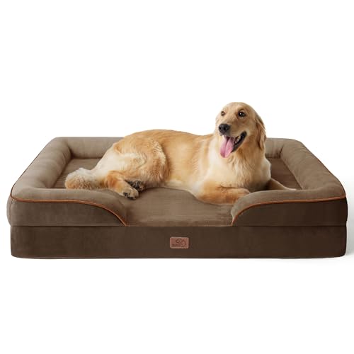 Bedsure Pet Bed Mat in 48"l X 35"w X 8"th, Brown