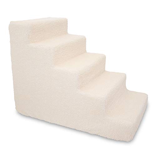 Best Pet Supplies Animal Stair in H: 22.5 Inches, Lambswool