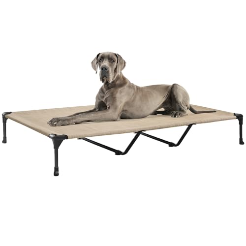 Veehoo Pet Bed Mat in 59.0"L x 37.5"W x 9.0"Th, Beige Coffee