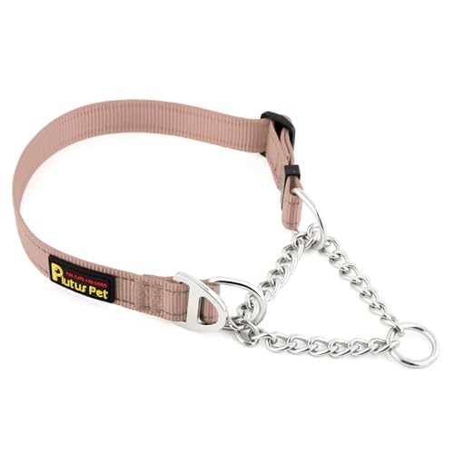 PLUTUS PET Animal Collar in Small, Beige