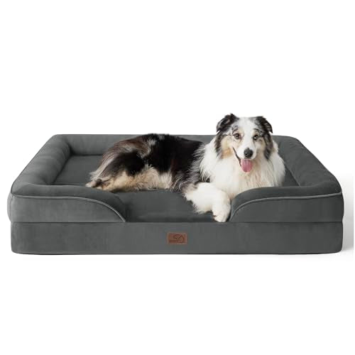 Bedsure Pet Bed Mat in 42"l X 32"w X 6.5"th, Dark Grey
