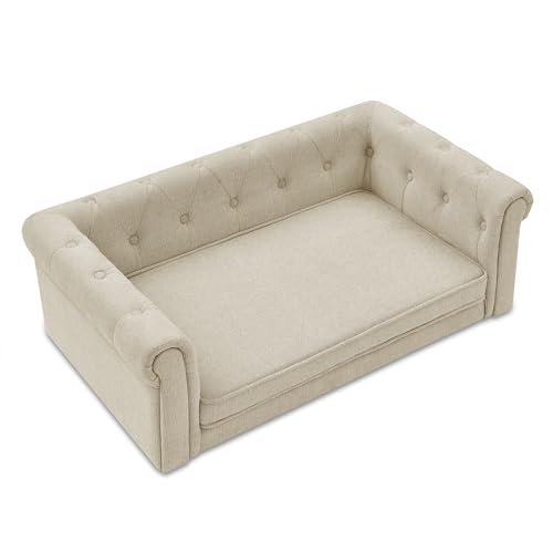 KEIKI Pet Bed Mat in 39" x 23.6" x 15", Beige