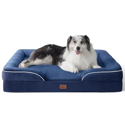 Bedsure Pet Bed Mat in 42"l X 32"w X 6.5"th, Blue Navy