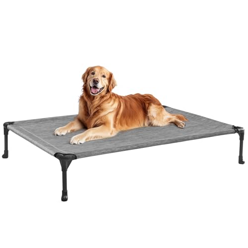 Veehoo Pet Bed Mat in 45.0"L x 33.0"W x 7.0"Th, Black Silver