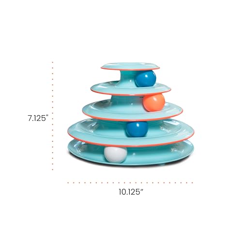 Catstages Pet Toy in One-Size, Chase Meowtain Track Tower