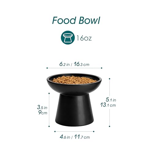 vancasso Pet Feeder in Black