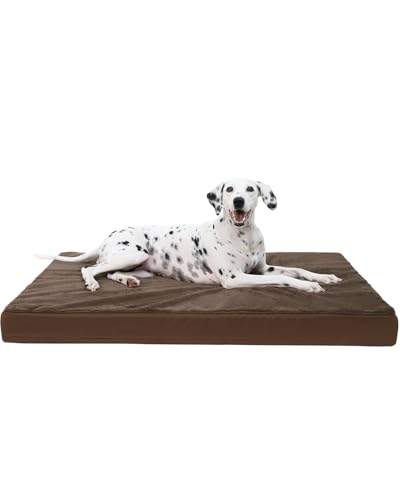 KSIIA Pet Bed Mat in 47.0"L x 29.0"W x 4.0"Th, Brown