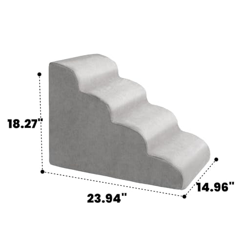 MEWANG Animal Stair in 4 steps: 23.94''L×14.96''W×18.27''H, Round Corner