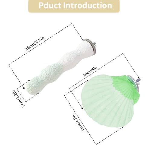 YOOSO WING Animal Perch in one size, Coral Green