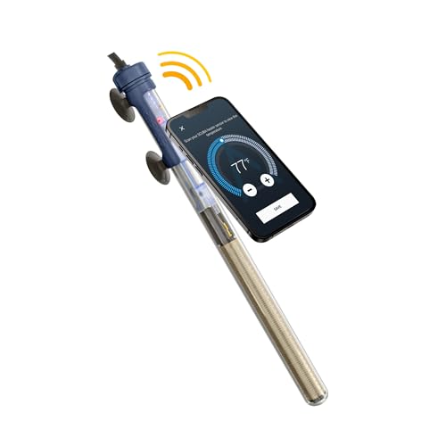 Sicce Immersion Heater in 150 Watt (31-45 Gallon), Transparent with Black Handle