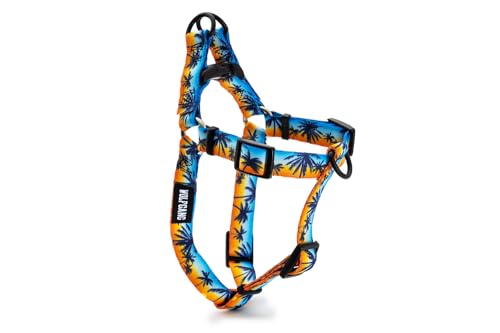 Wolfgang Man & Beast Animal Harness in Large (1 Inch x 20-30 Inch), SunsetPalms Print