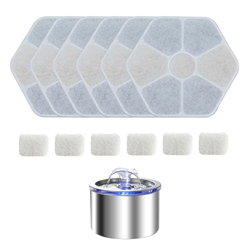 Zvaiv Animal Water Dispenser in 6 Filters + 6 Pump Sponges