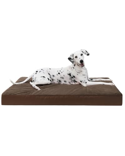KSIIA Pet Bed Mat in 35.0"L x 22.0"W x 3.0"Th, Brown