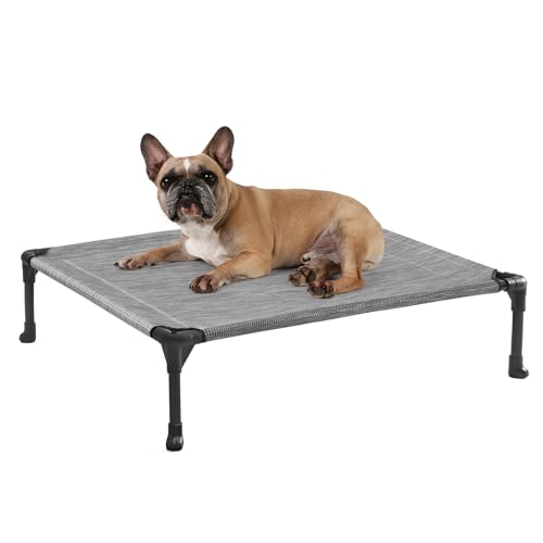 Veehoo Pet Bed Mat in 32.0"L x 25.0"W x 7.0"Th, Black Silver