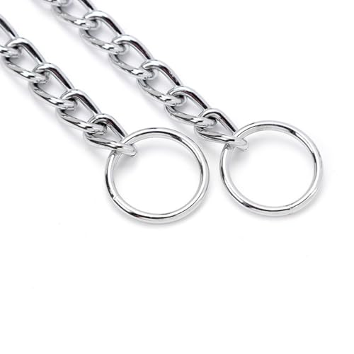 Weimostar Animal Collar in XXS(Neck Max 8inch)D1.6mm, 2Pack Silver