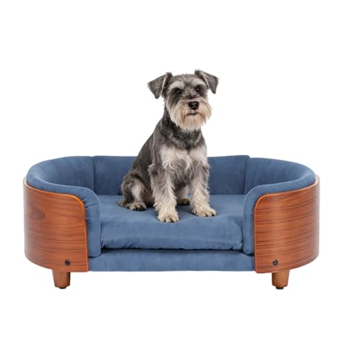 Trygoal Pet Bed Mat in 26.38, Dark Blue & Walnut