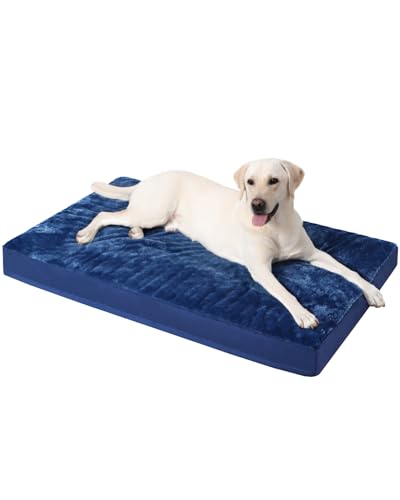 KSIIA Pet Bed Mat in 35.0"L x 22.0"W x 3.0"Th, Blue