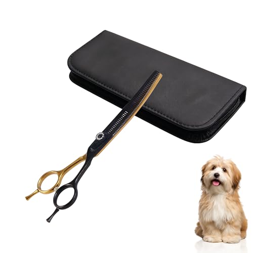 hyzrqwyw Scissors in 1 piece - Curved Fluffer, Black Gold