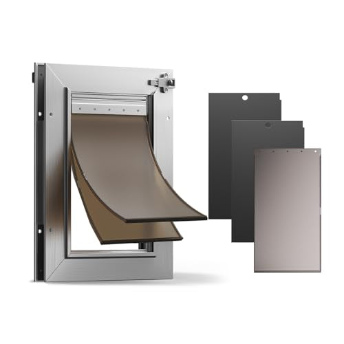 VOSOIR Pet Door in Small, Silver
