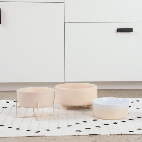 Waggo Pet Feeder in Small, Buttercream