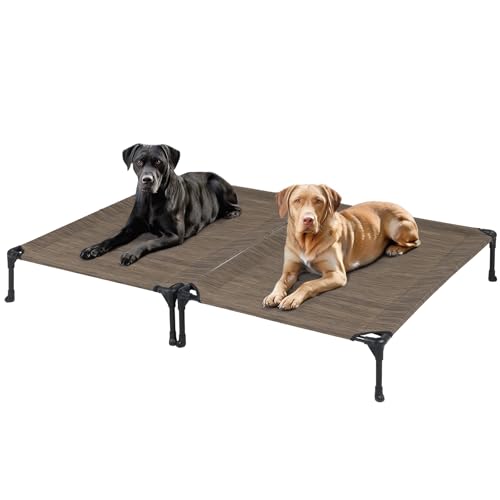 Veehoo Pet Bed Mat in 42.0"L x 30.0"W x 7.0"Th, 2Packs- Brown