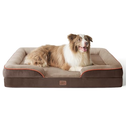 Bedsure Pet Bed Mat in 38"l X 28"w X 6.5"th, Brown