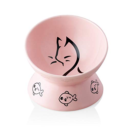 Sweejar Home Pet Feeder in 5 Inch, Pink