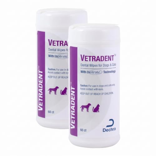Vetradent Pet Supplies in 60ct (Pack of 2), White