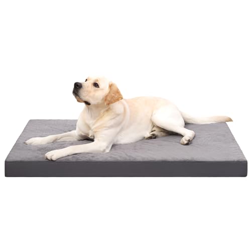 KSIIA Pet Bed Mat in 35.0"L x 22.0"W x 3.0"Th, Dark Grey