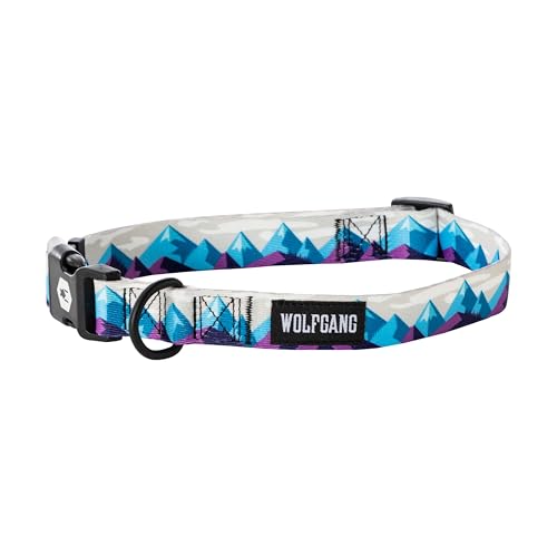 Wolfgang Man & Beast Animal Collar in Small (5/8 Inch x 8-12 Inch), RockyPeaks Print