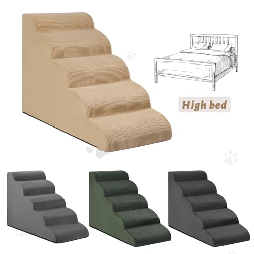 aodisman Animal Stair in Standard 5-Step 22.2"H, Khaki