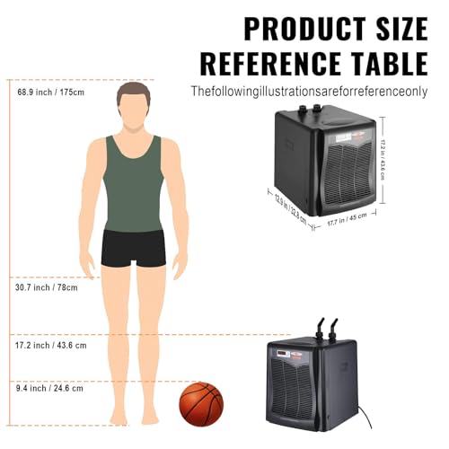 VEVOR Vivarium in 1/3 HP - Standard, Black