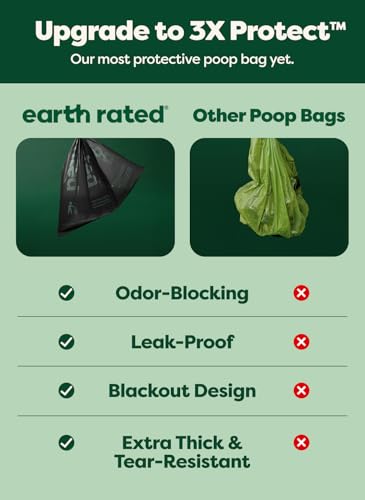 Earth Rated Waste Bag in 1 Count (Pack of 120), Black/White